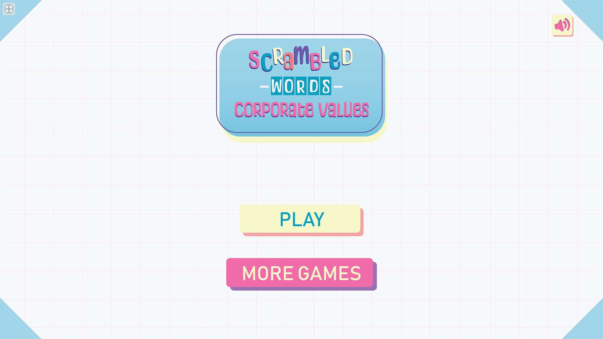 Scrambled Words Corporate Values